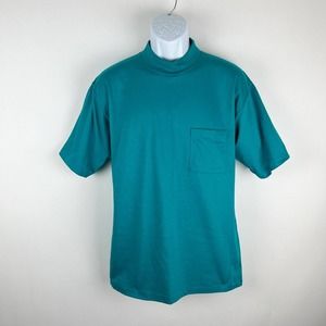 Vintage Cross Creek Single Stitch Green Pocket T-Shirt 90s USA Made NWT